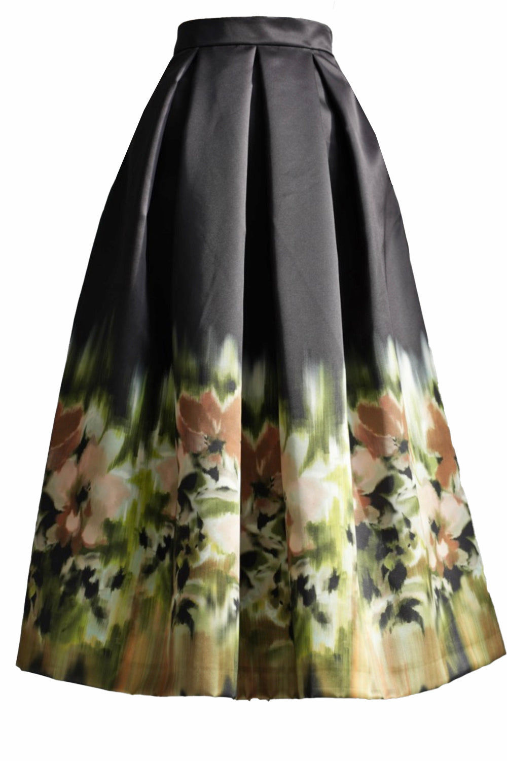 Luna Skirt SK V6491SF-01 Black (missing image, black with green flower background)