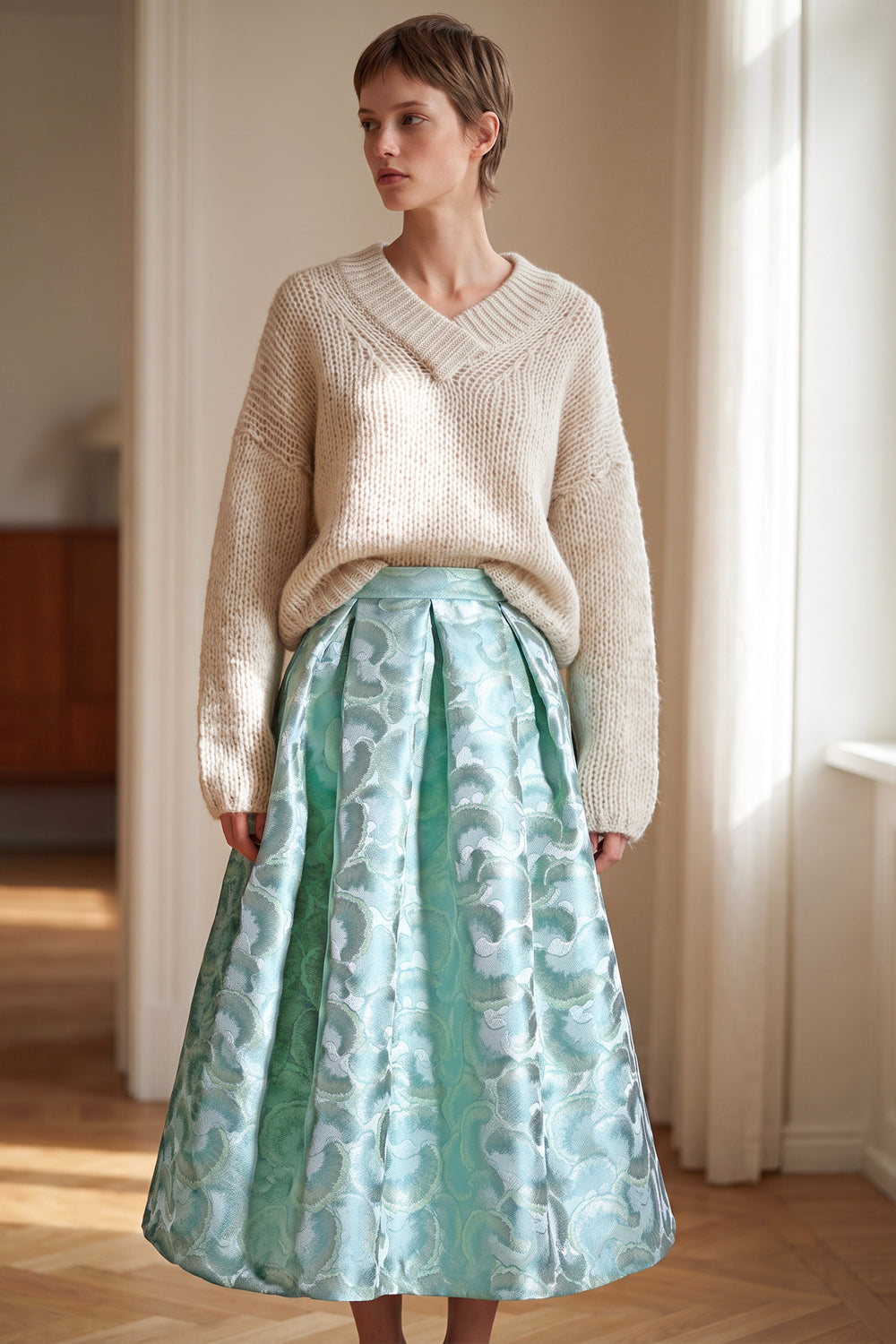 Luna Skirt JQ Ginkgo Blue