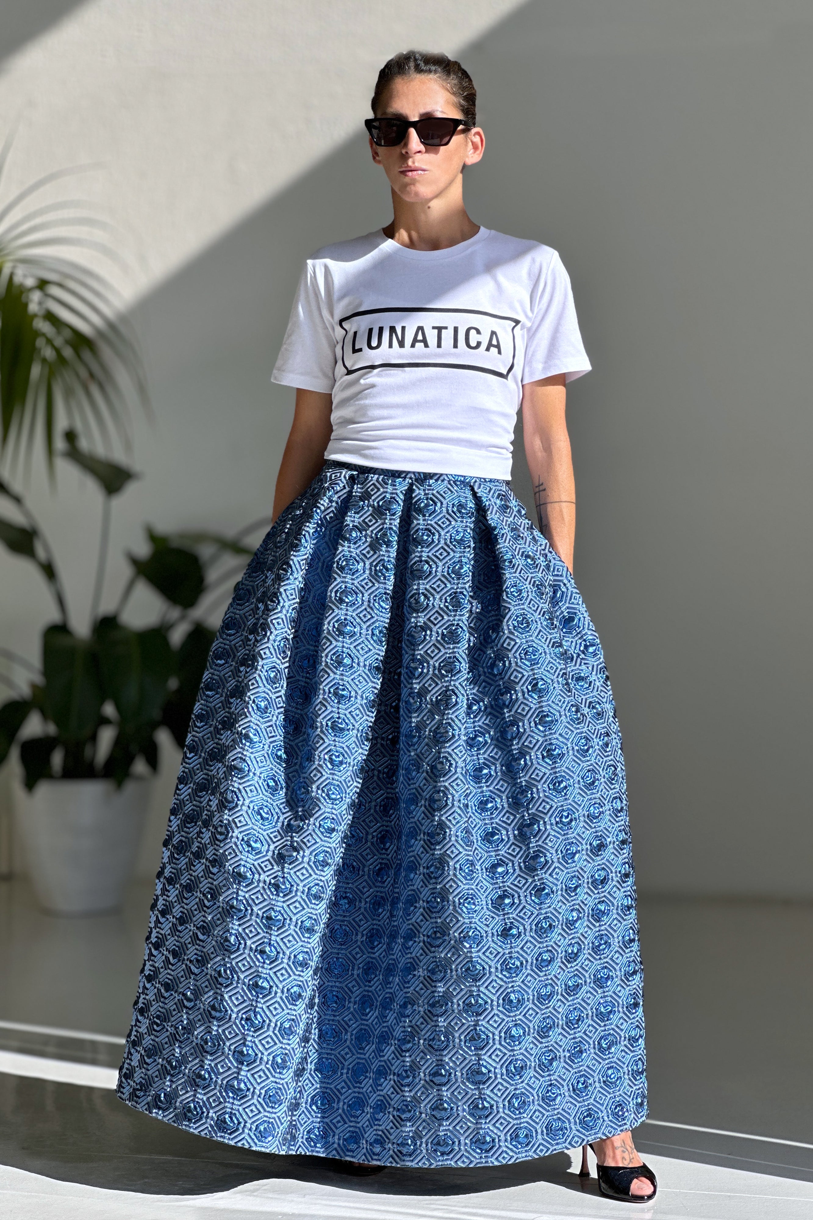 Skirt Blu Long
