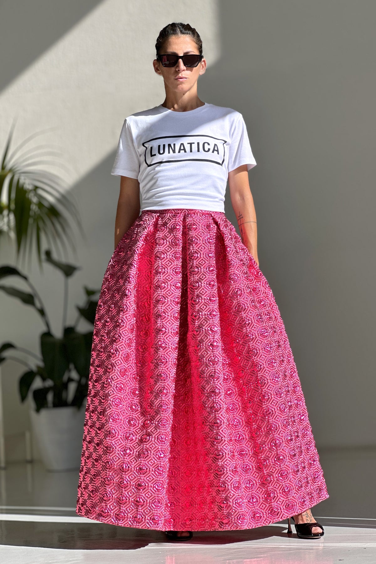 Lunatica Milano Skirt Fucsia Long