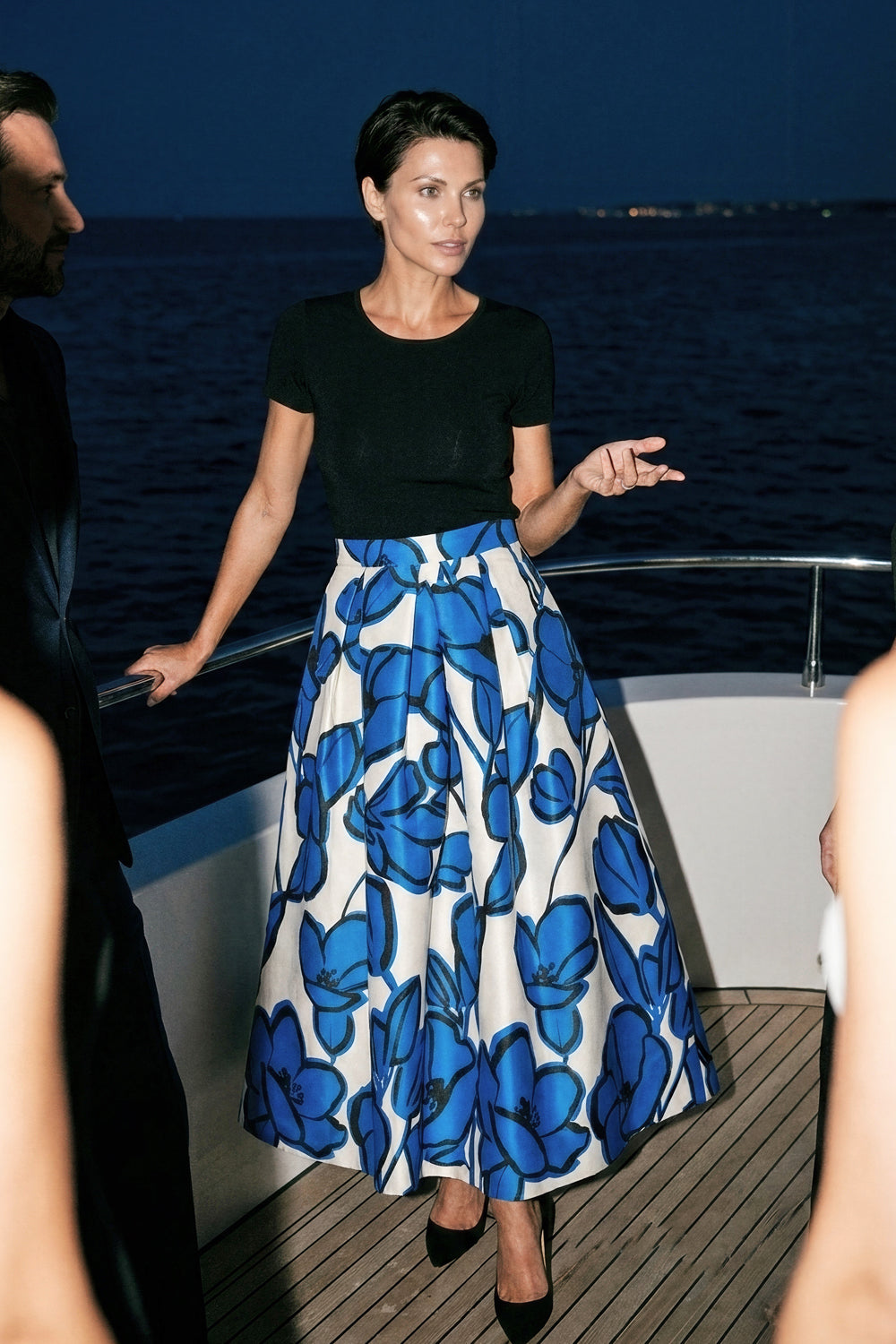Luna K Paint Blue Skirt