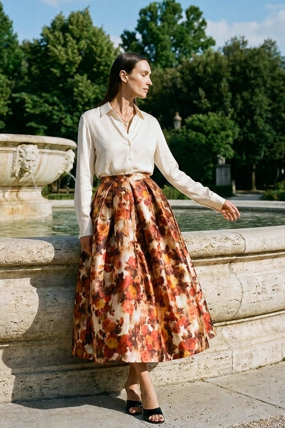 Falda Luna SK64000-34 Naranja