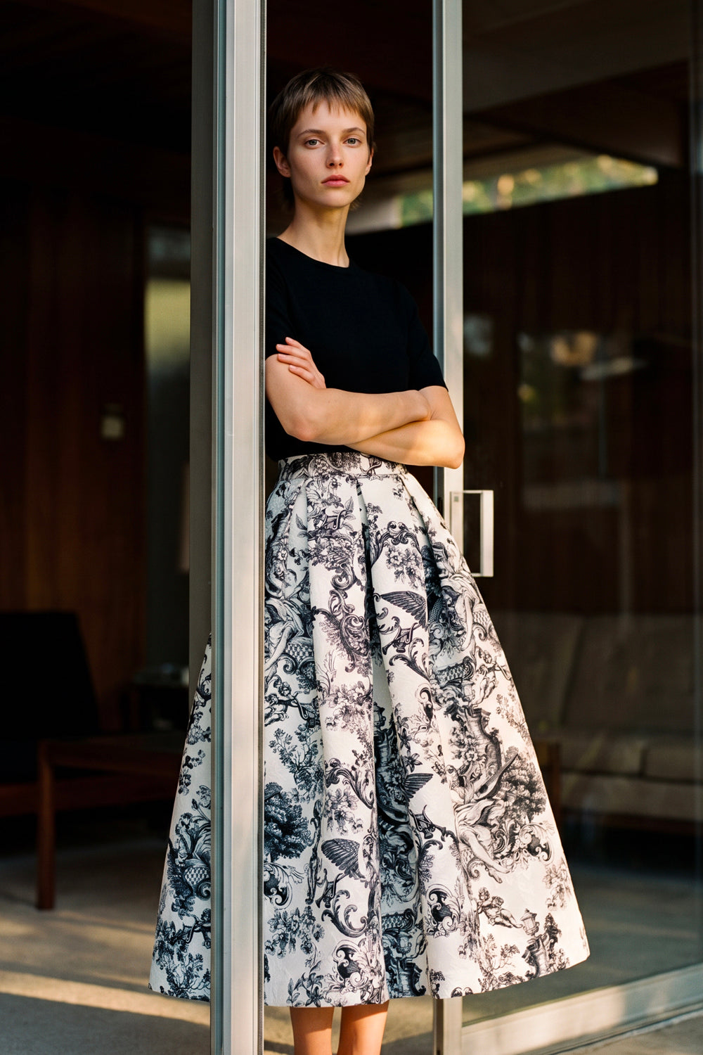 Falda Luna Toile Blanca