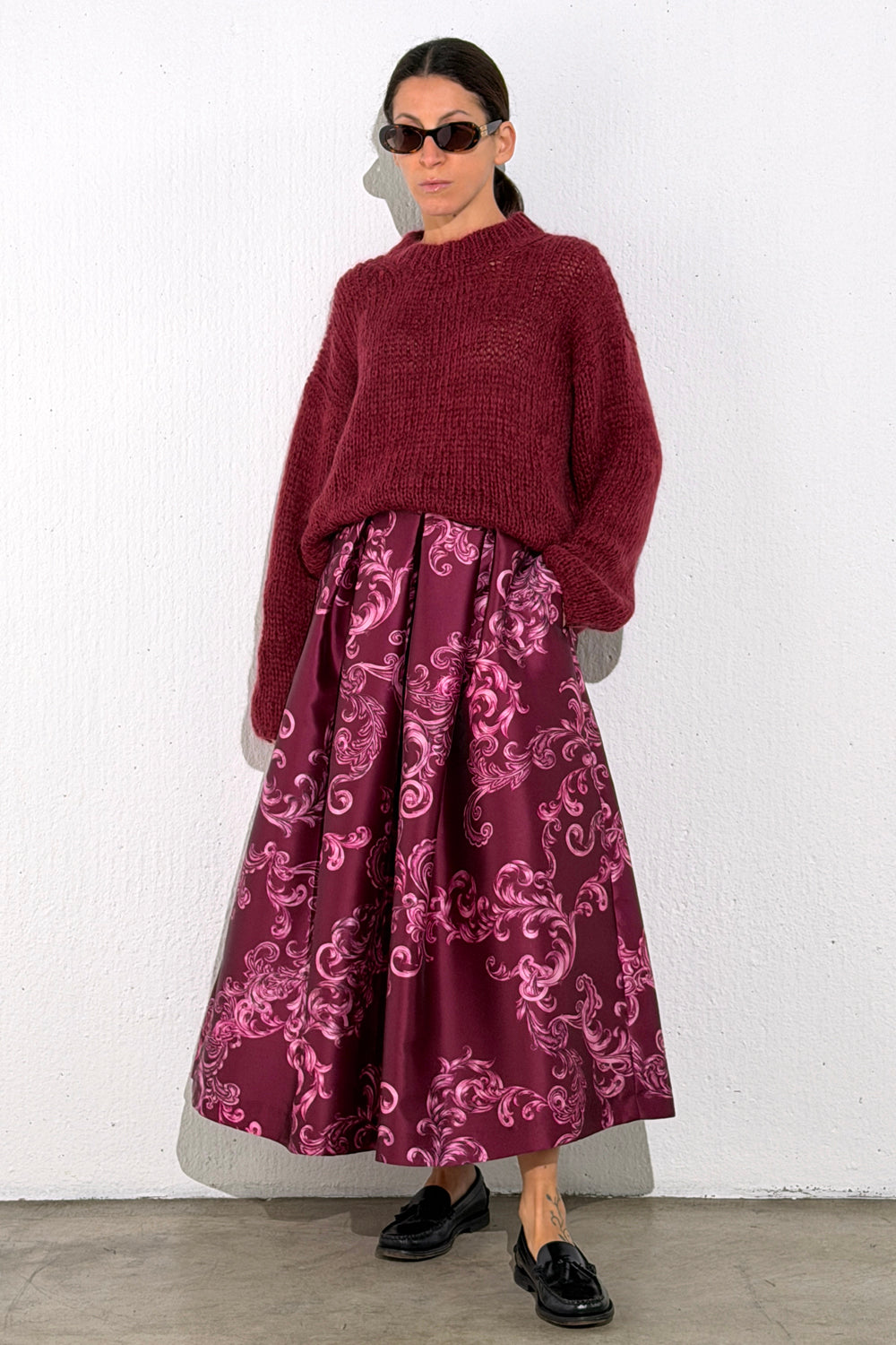 Maglione Girocollo Burgundi