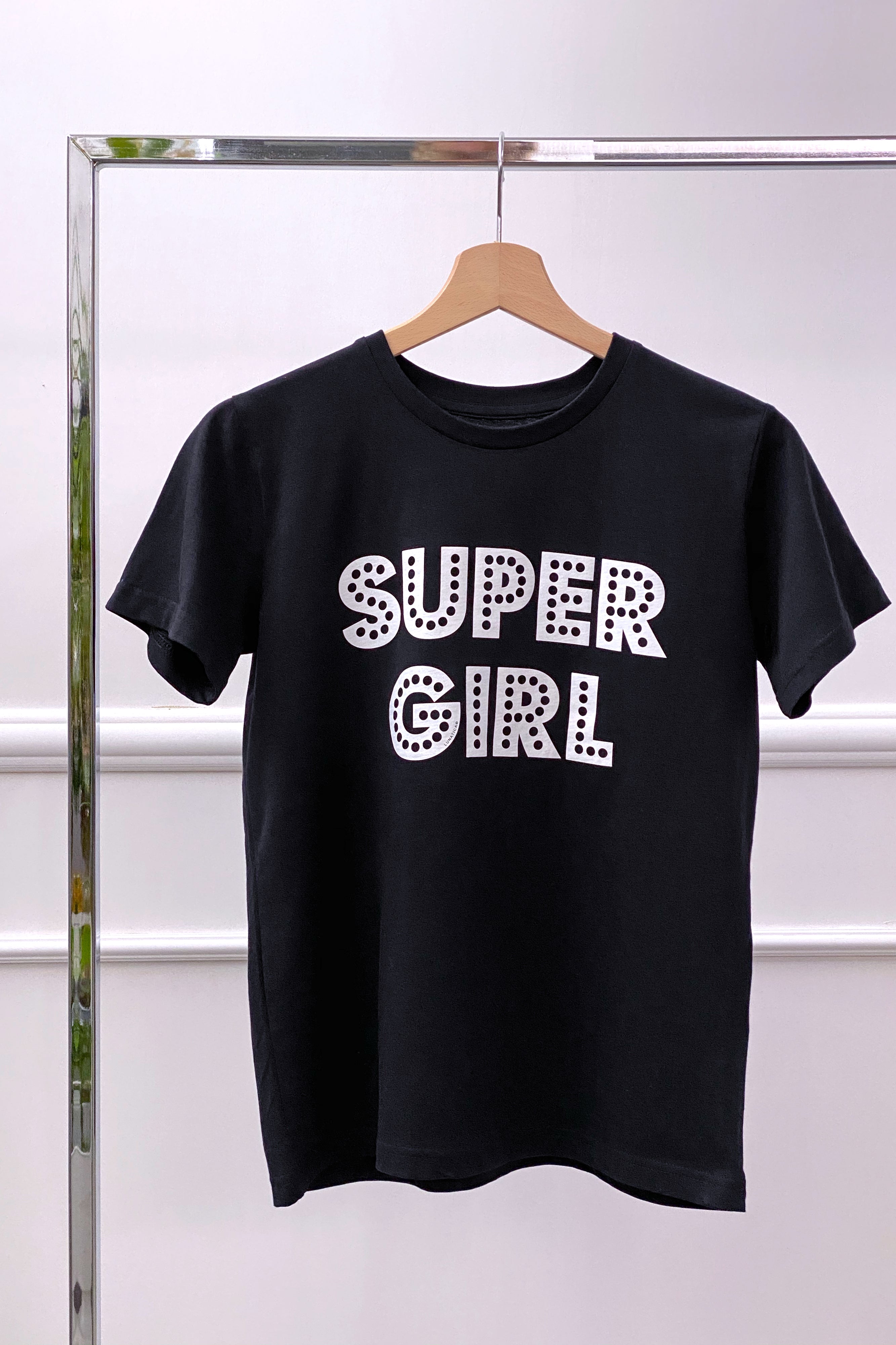Tshirt nera - Super Girl