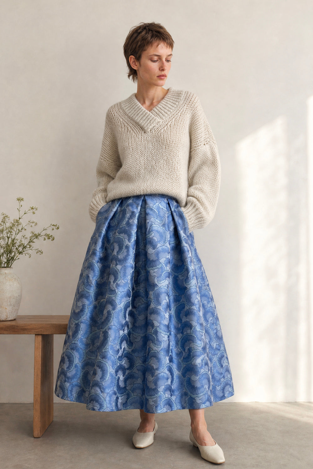 Luna Skirt JQ Ginkgo Blue