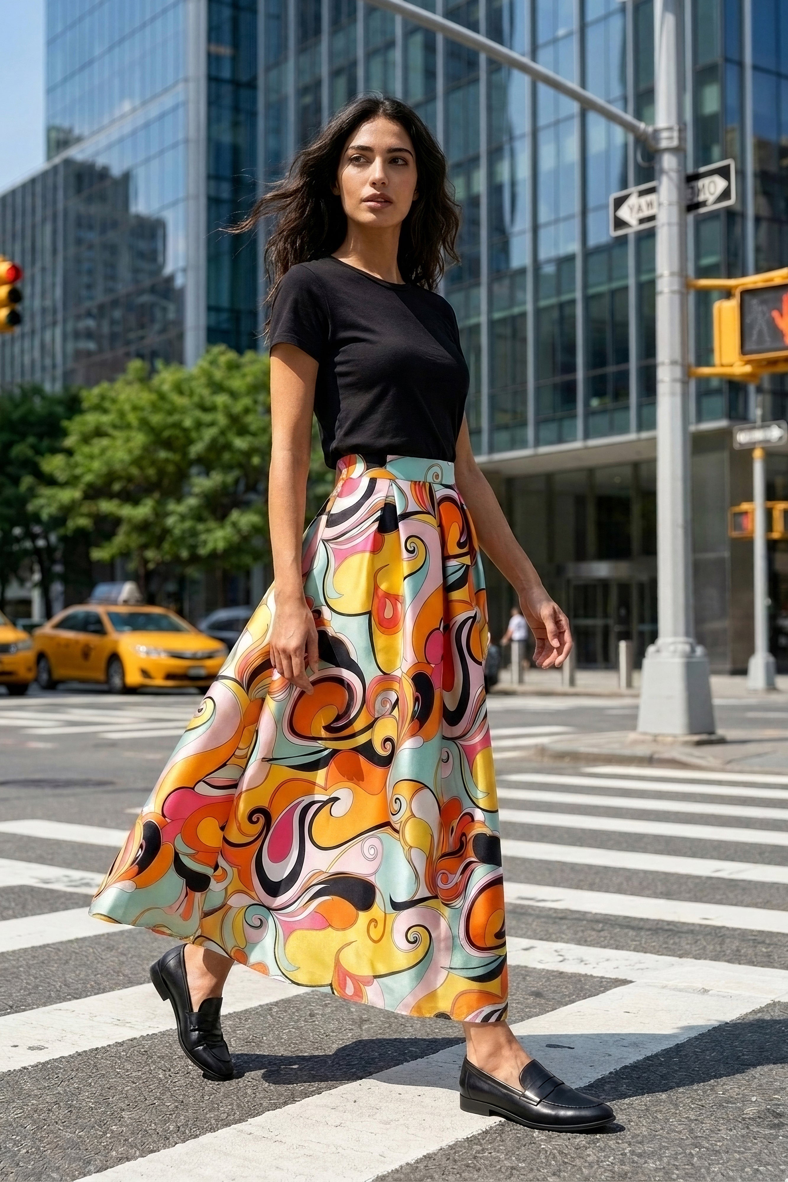 Groovy Skirt 009 Yellow Orange