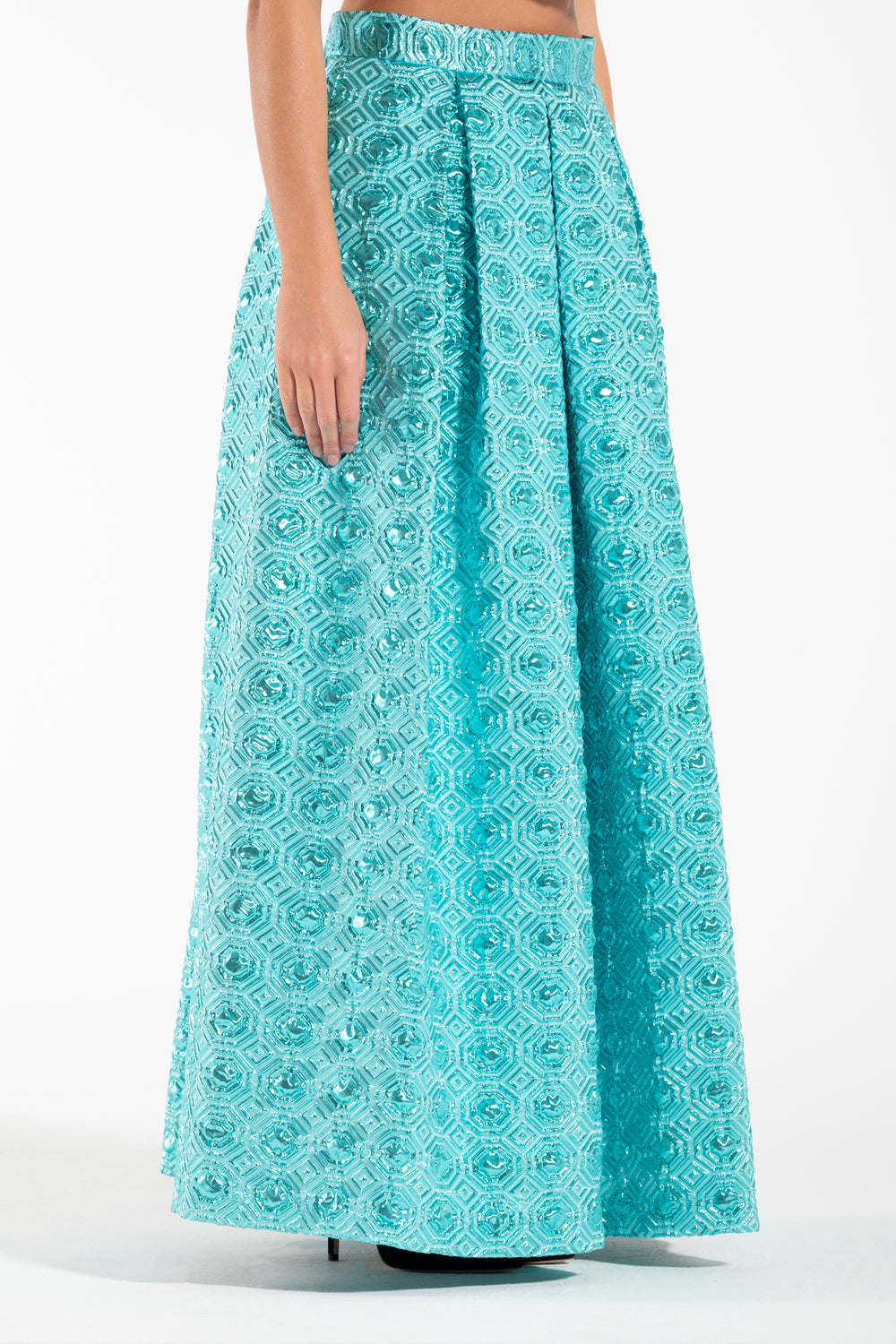 Luna LX Octagon Azur Long Skirt