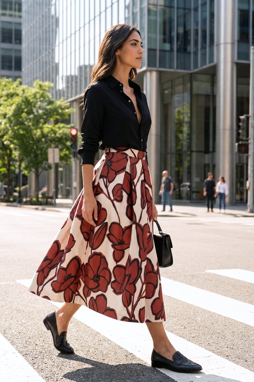 Luna K Paint Brown Skirt