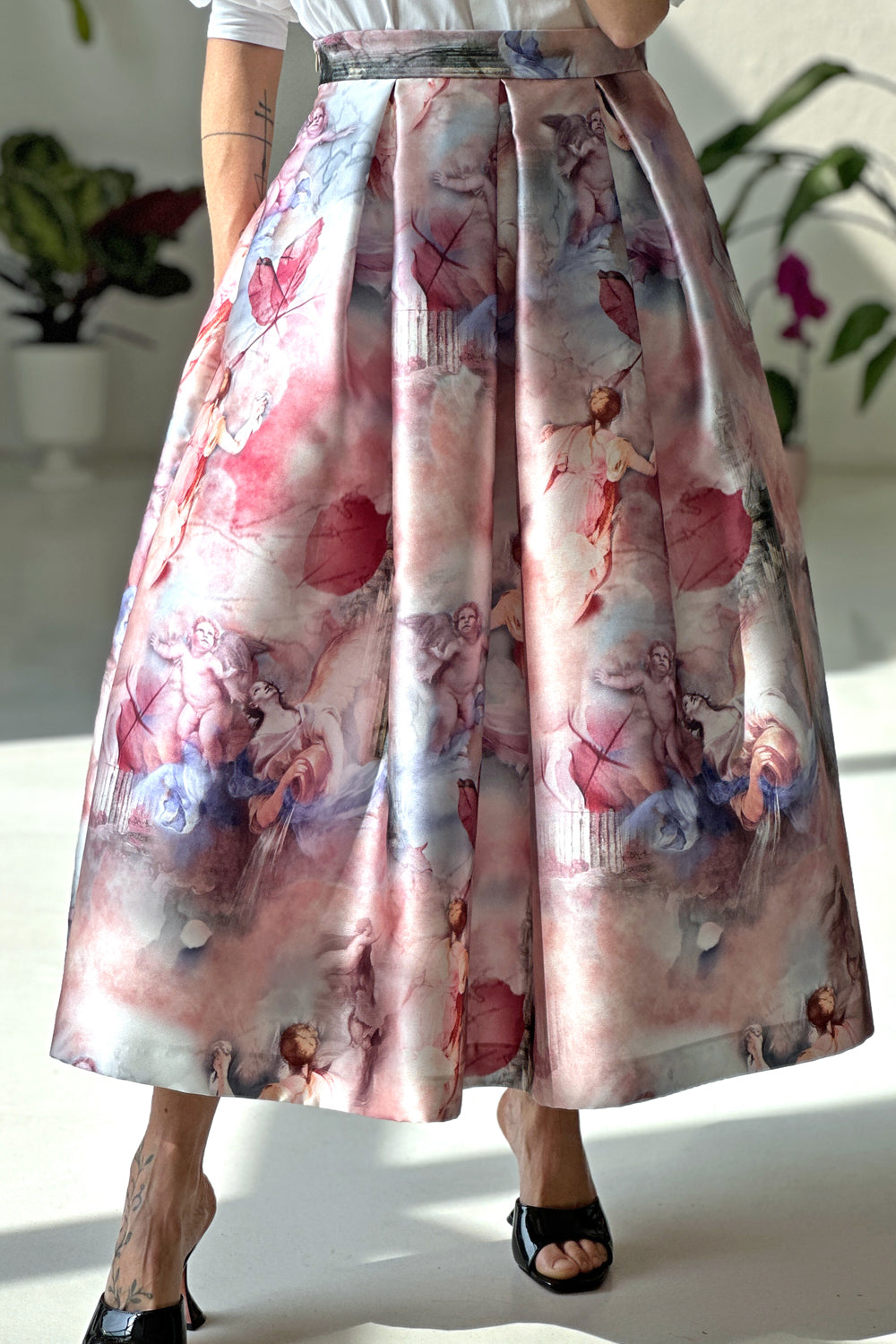 Paradise Pink Mikado Skirt