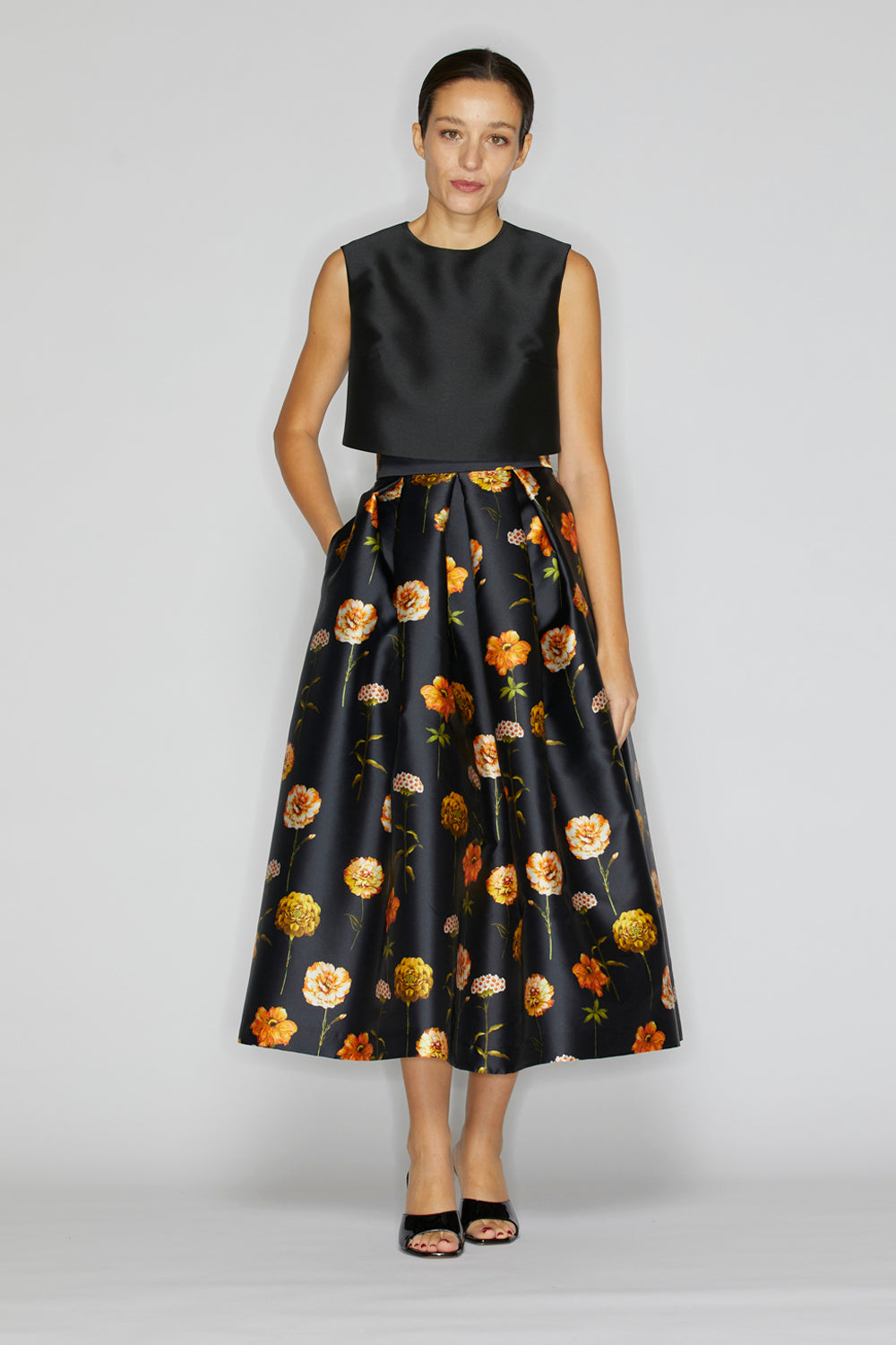 Luna Yellow Flowers Skirt